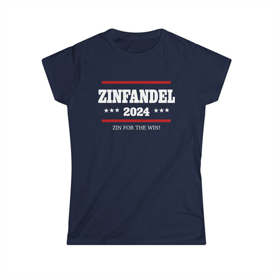 Zinfandel 2024 Zin for the Win! Women's Softstyle Tee